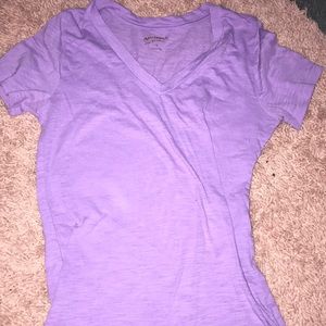 Purple V Neck Tee